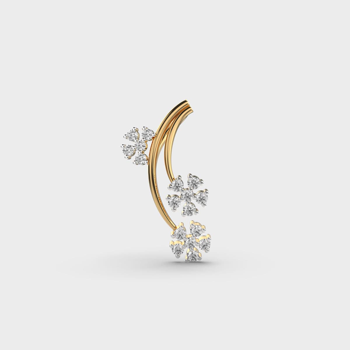 Floralume Diamond Encrusted Pendant (Without Chain)